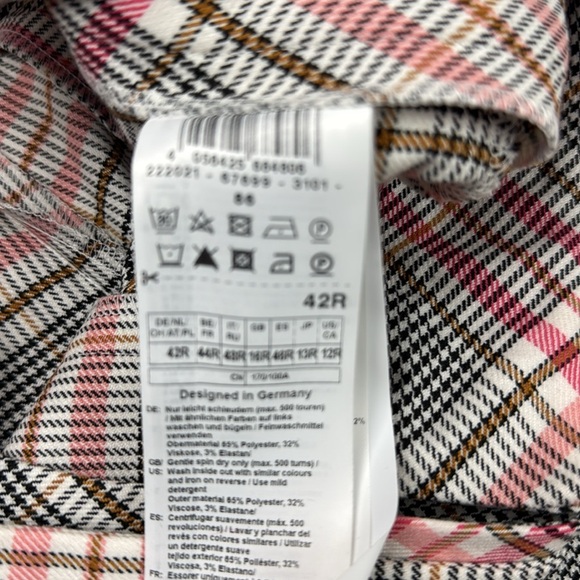 Gerry Weber Women's Preppy Plaid Cropped Trouser Dress Pants size 42 - Picture 6 of 11